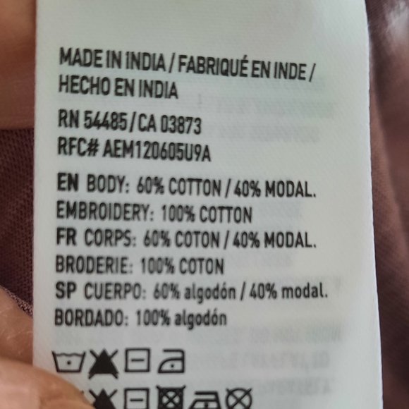 American Eagle Soft & Sexy Layered Bell Sleeve Top VNeck Top Womens Size XSmall - Picture 7 of 8